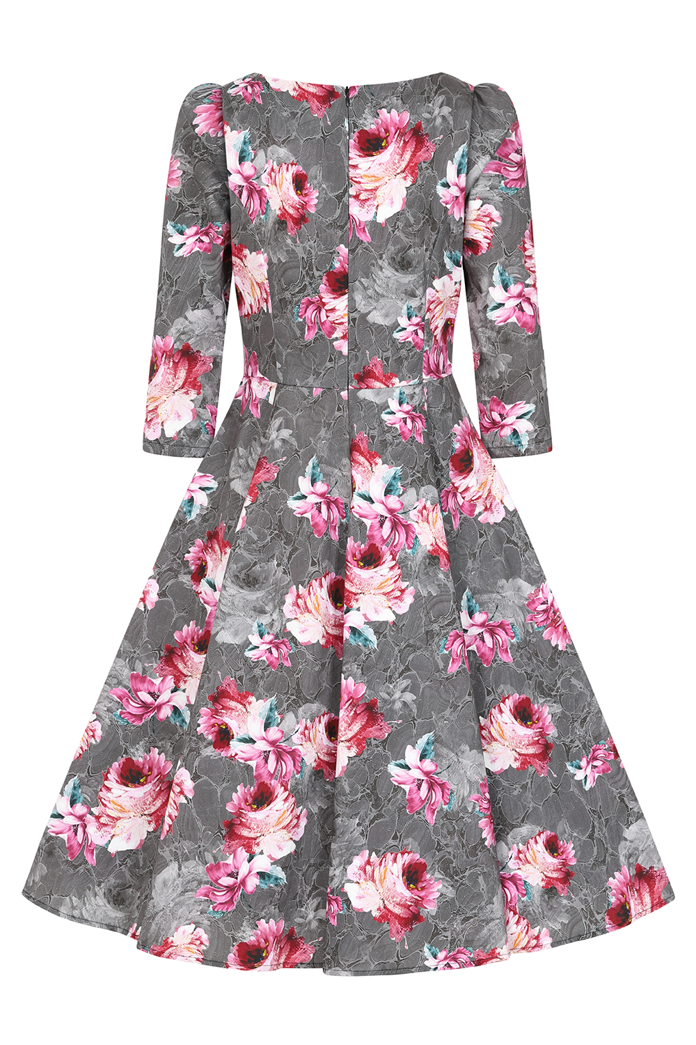 Harriet Floral Swing Dress in Extended Sizing